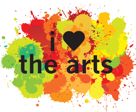 I heart the arts logo